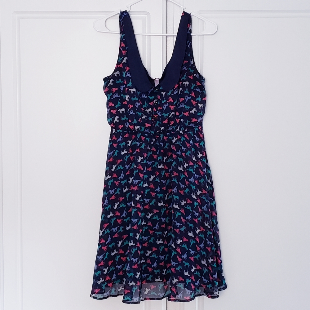 2/$5 XHILARATION Horse Print Dress L